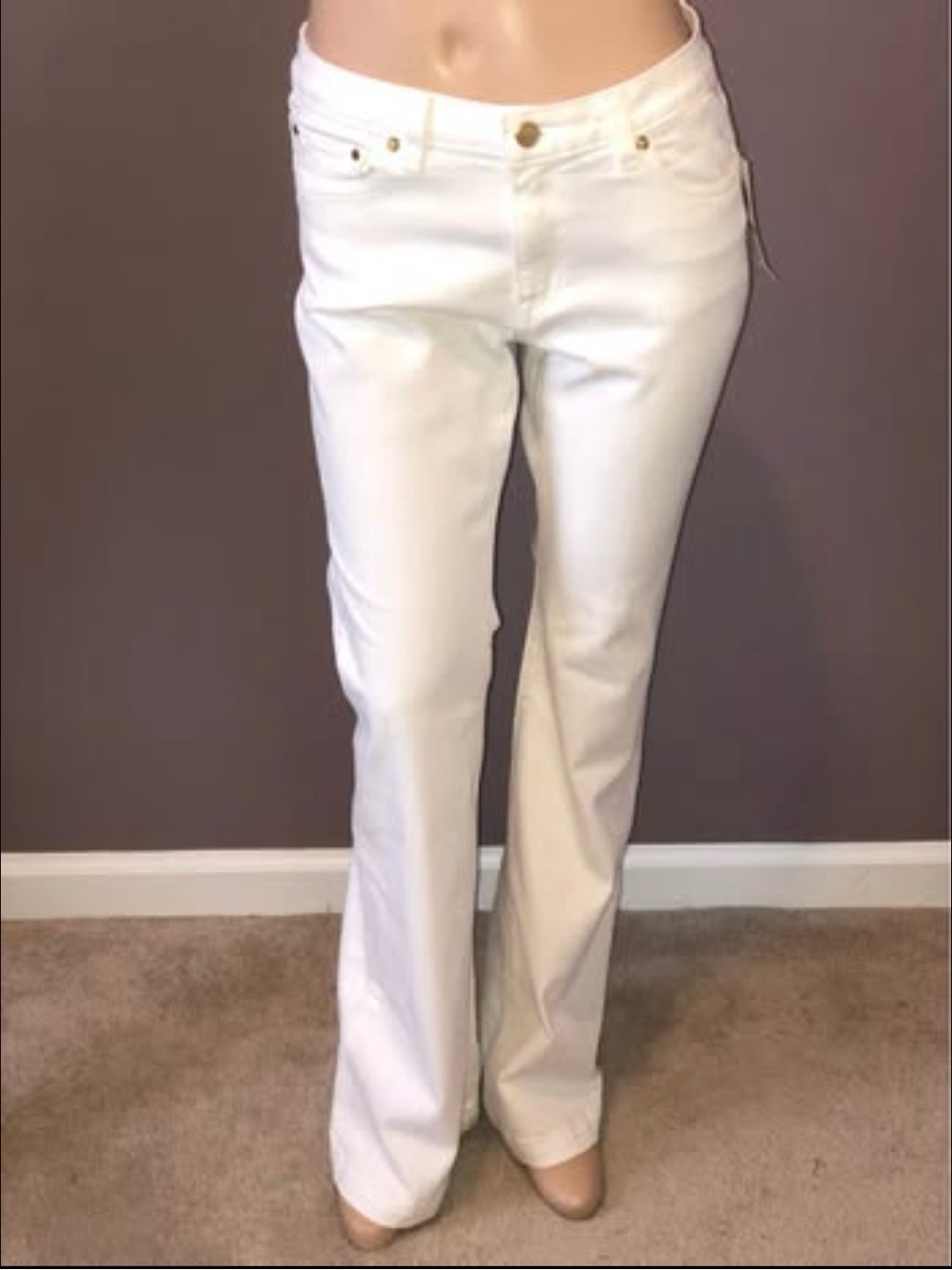 Michael Kors White Flare Jeans